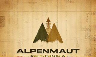 Alpenmaut Solutions AG Logo auf einem alten technischen Dokument